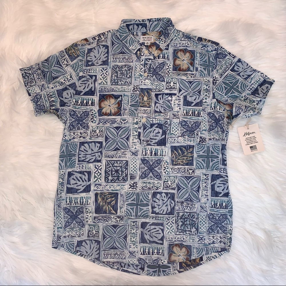 Catch Surf Heritage Hawaiian Aloha Shirt NWT - M